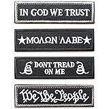 Housoner Bundle Tactical Military Morale Patch Set (Black)