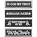 Housoner Bundle Tactical Military Morale Patch Set (Black)