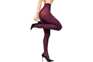 sofsy Premium Italian-made Women Opaque Tights | Ultra Soft 40 Denier High-Waist Nylon Pantyhose Invisibly Reinforced Toe