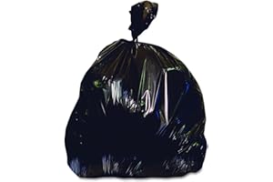 HERITAGE PRODUCTS Heritage X7658QK Low-Density Repro Can Liner, 60 gal, 2 mil, 38 x 58, Black (Case of 100)