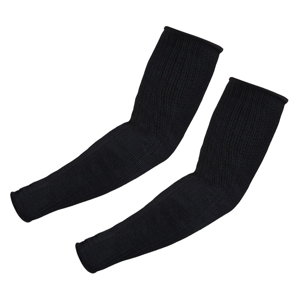 Yosoo, kevlar sleeve, arm protection, burnresistant, 1 pair, black