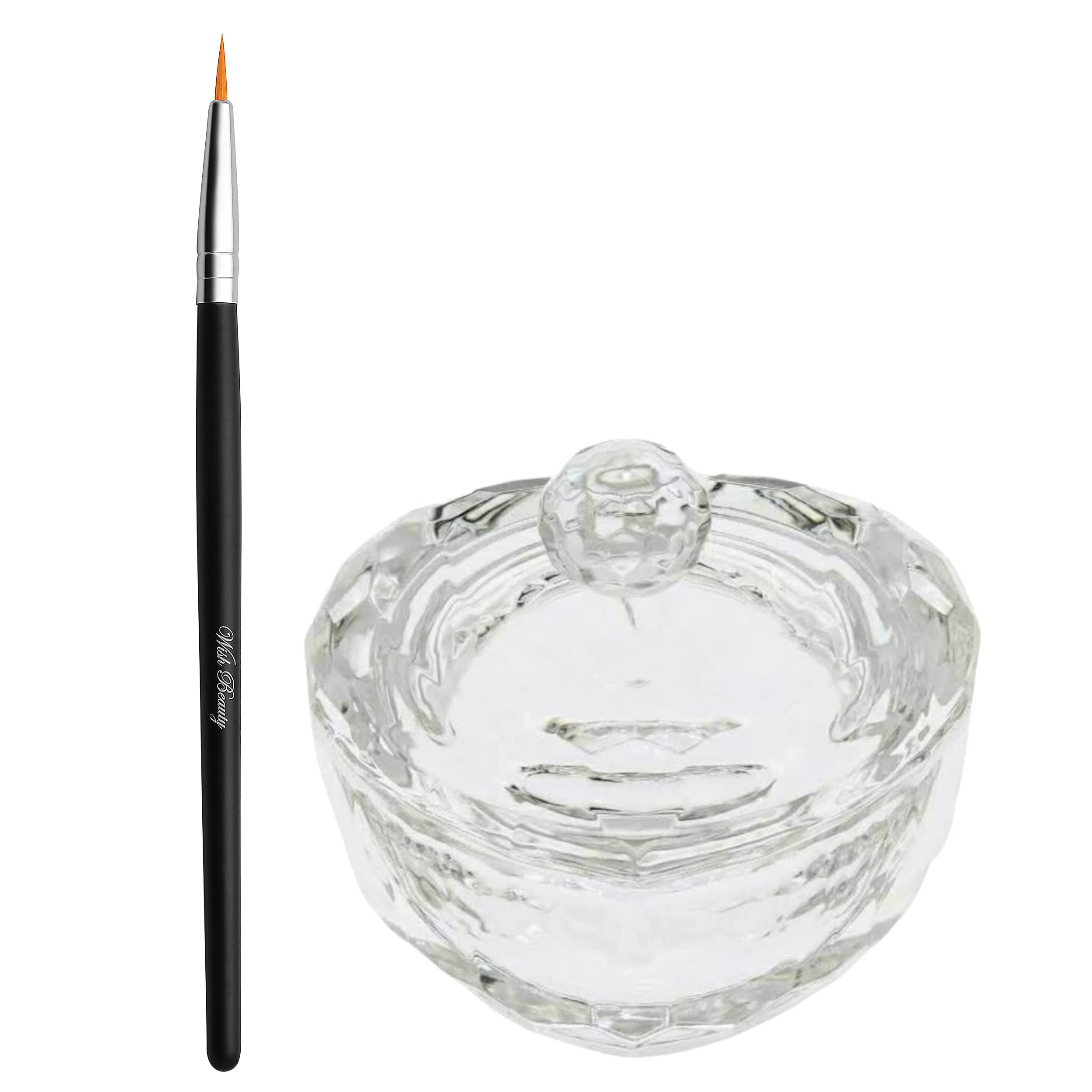 Wish Beauty Tint Lash Brush + Heart Shape Dappen Dish 30 ML | Eyelash Eyebrow Tinting Kit
