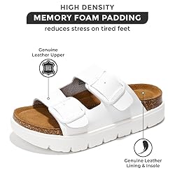 Project Cloud Genuine Leather Platform Sandals