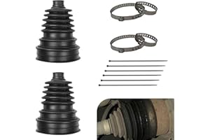Titgoes 2 PCS CV Axle Boots, Thickened Waterproof Joint Boot Repair Kit, Flexible Ball Cage Dust Covers, Suitable for Most Fr