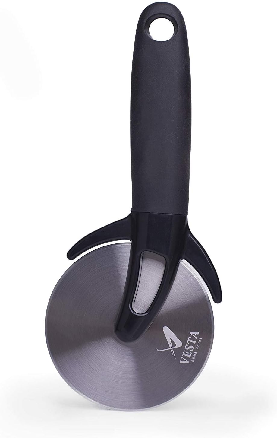 Premium Professional Pizza Cutter Wheel By VestaHomeStore - With Sharp Angled Stainless Steel Blade, Ergonomic Anti-Slip Handle & Durable Blade Cover - Ideal For Pizza, Pies, Waffles and Dough Cookies: Kitchen & Dining