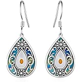 Mustard Seed Jewelry 925 Sterling Silver Mountain/Tree of Life/Mustard Seed Earrings Faith Based Gifts Christian Jewelry Gifts for Women (03-Sunflower)