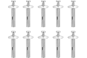 DTGN 1/4" x 1-1/4"(D x L) Hammer Drive Nail - 10Pack - Good for Concrete Drywall - Carbon Steel Drive Expansion Anchors - Silver