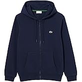 Lacoste mens Classic Fit Zipped Fleece Sweatshirt