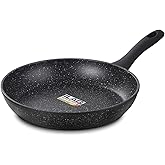 swiflon 10 Inch Nonstick Frying Pan for Eggs & Omelettes, Deep Skillet Pan for Cooking, PFOA-Free Non Toxic Non Stick Frying Pan