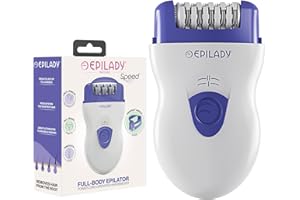 Epilady Speed Corded Epilator for Women – Dual-Speed 40-Disc Root Hair Removal Device for Legs, Underarms and Bikini Area Compact Waterproof Anti-Pinch Design for Smooth Long-Lasting Results