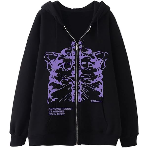 Amazon.com: Women Y2K Zip Up Hoodie Fairy Grunge Jacket Punk