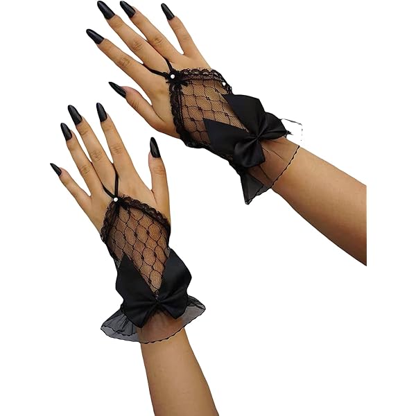 最終値下げfetico LACE FINGERLESS GLOVES BLACK LACE FINGERLESS GLOVES – FETICO Official Online Shop