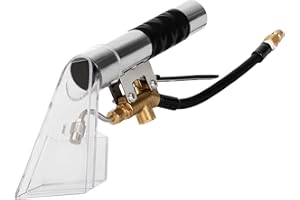 Drkerr Extractors Upholstery and Auto Detailing Tool Hand Wand, Extractor Hand Tool with Clear Head for Mytee/ShopVac and Most Portable Carpet Attachments, Vacuum Hose Kits