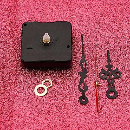Gracefulvara Black Wall Clock Quartz Movement Mechanism Repair Set