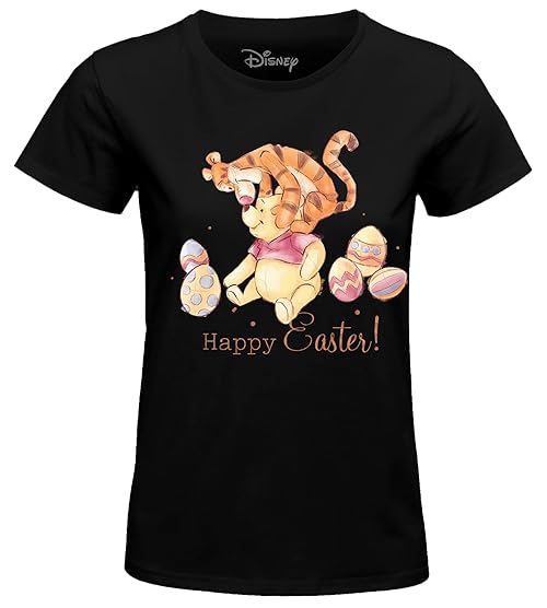 Disney Women's Wodwinits011 T-Shirt, Black, XXL