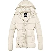 FARVALUE Women's Winter Coat Thicken Puffer Jacket Warm Bubble Coat with Removable Hood