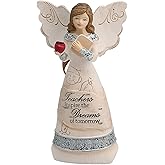 Pavilion Gift Company 82344 Elements Teacher Angel Figurine, 4-1/2-Inch, Silver