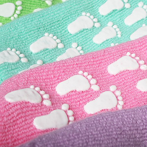 kilofly Kids Non-Skid Cotton Gripper Socks Value Pack [Set of 5 Pairs], 18-30 Months - Thumbnail 5