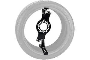 Atesilor Wheel Fitment Tool and Simulator, Offset Measuring Mockup Tool, Fits 14-22 Inch Rim Diameters and 7-17 Inch Widths, 5-Lug Bolt Pattern