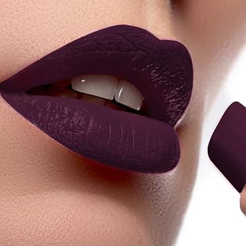 dark purple lipstick