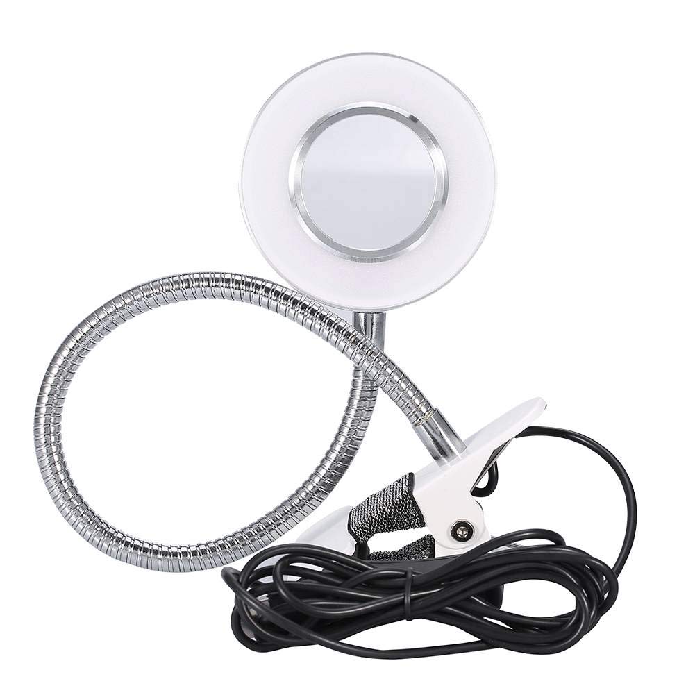 ANGGREK Desk Lamp Clip on 360 ° Flexible Gooseneck Cold Light LED USB Clip Tattoo Light Permanent Eyebrow Tattoo Lamp Reading Skincare Manicure Eyelash