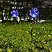 Solar Lights Outdoor,Oak Leaf Glass Ball LED lights for Garden,Patio,Yard,Home,Changing Color,2 Pack