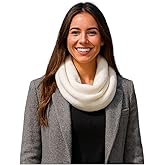WARMIKUNA Handmade Winter Infinity Scarf – Soft Cashmere Wool Blend – Cozy & Warm Scarf for Cold Weather