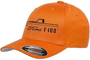 MADDMAX CAR ART 1967-1972 Ford F100 F-100 Pickup Truck Classic Outline Design Flexfit hat Cap