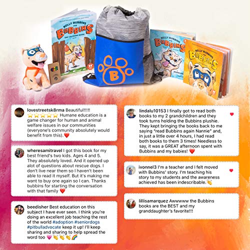 Download Belly Rubbins For Bubbins Storybook Plush Toy Set 2 Children S Picture Books Coloring Book With Crayons Pit Bull Plushie Storage Bag Stories About Rescue Dog Adoption Gifts For Kids Ages 3 Pricepulse