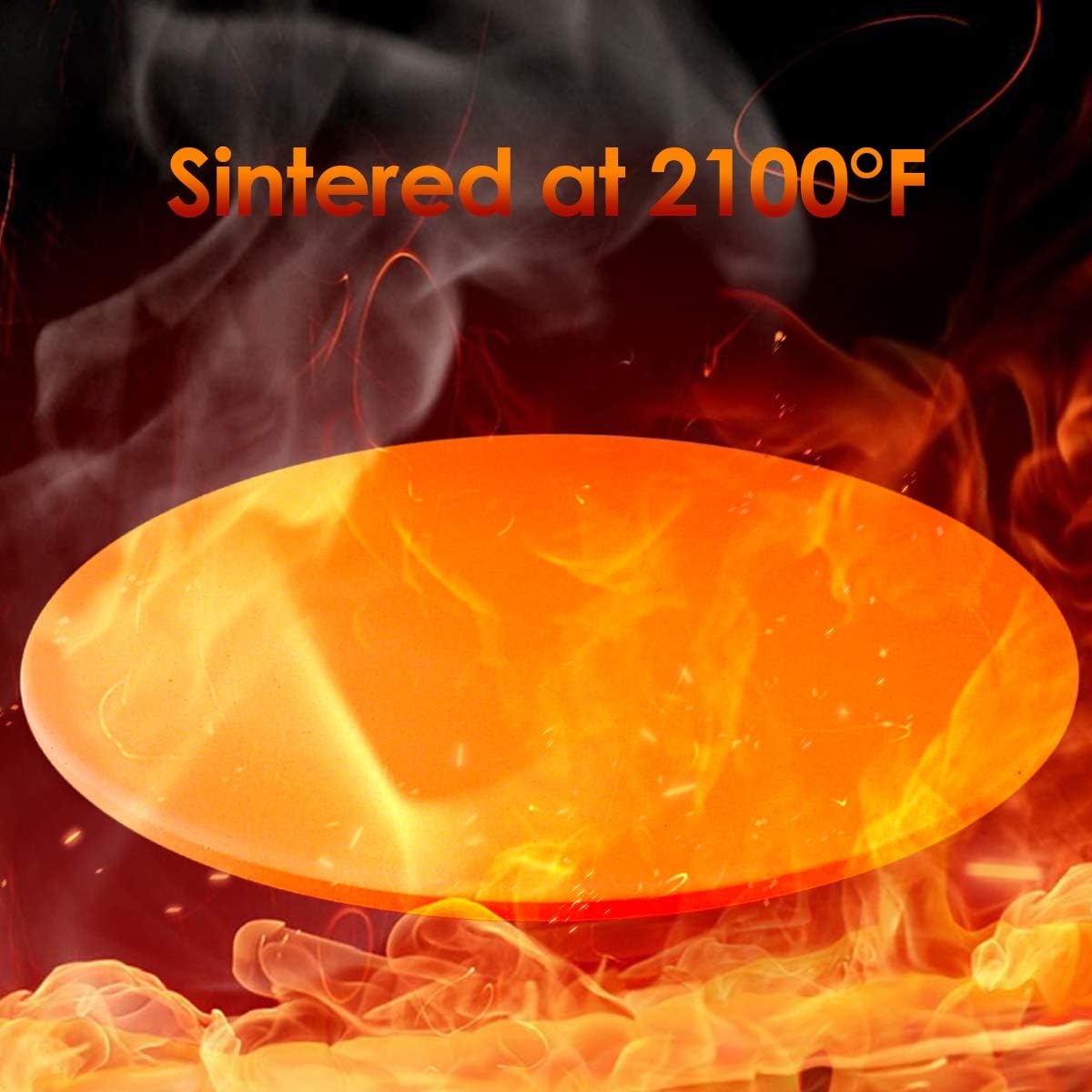 JulyPanny Pizza Stone, Ceramic Pizza Grilling Stone/Baking Stone/Pizza Pan, Perfect Baking Tools for BBQ and Grill - Thermal Shock Resistant, Durable and Safe Stone, 15'' Round and 0.43'' Thick : Garden & Outdoor