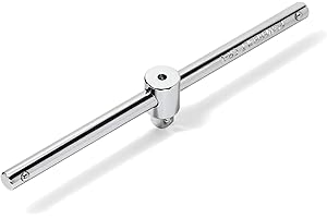 Powerbuilt 3/8-Inch Drive 8-Inch Sliding T-Bar, T-Handle Socket Wrench - 941508