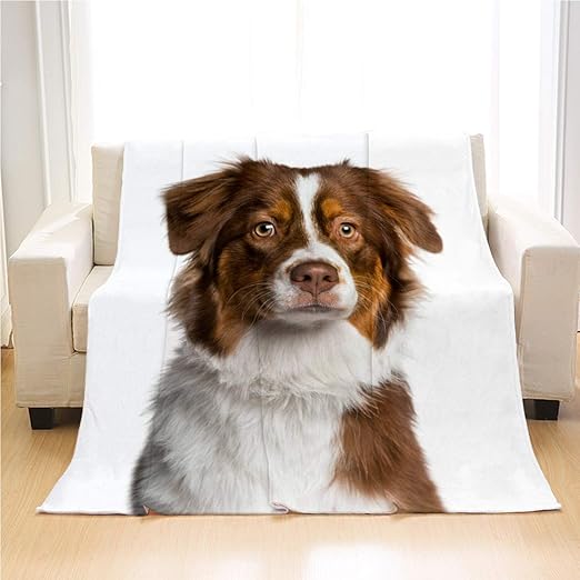 OTTOSUN Dog Blanket,Luxury Super Soft Throw Blanket,Headshot of A