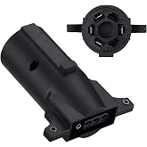 Miady Trailer Wiring Adapter, Heavy Duty Weatherproof 7 RV Blade to 4 Flat Trailers Light Connector Plug