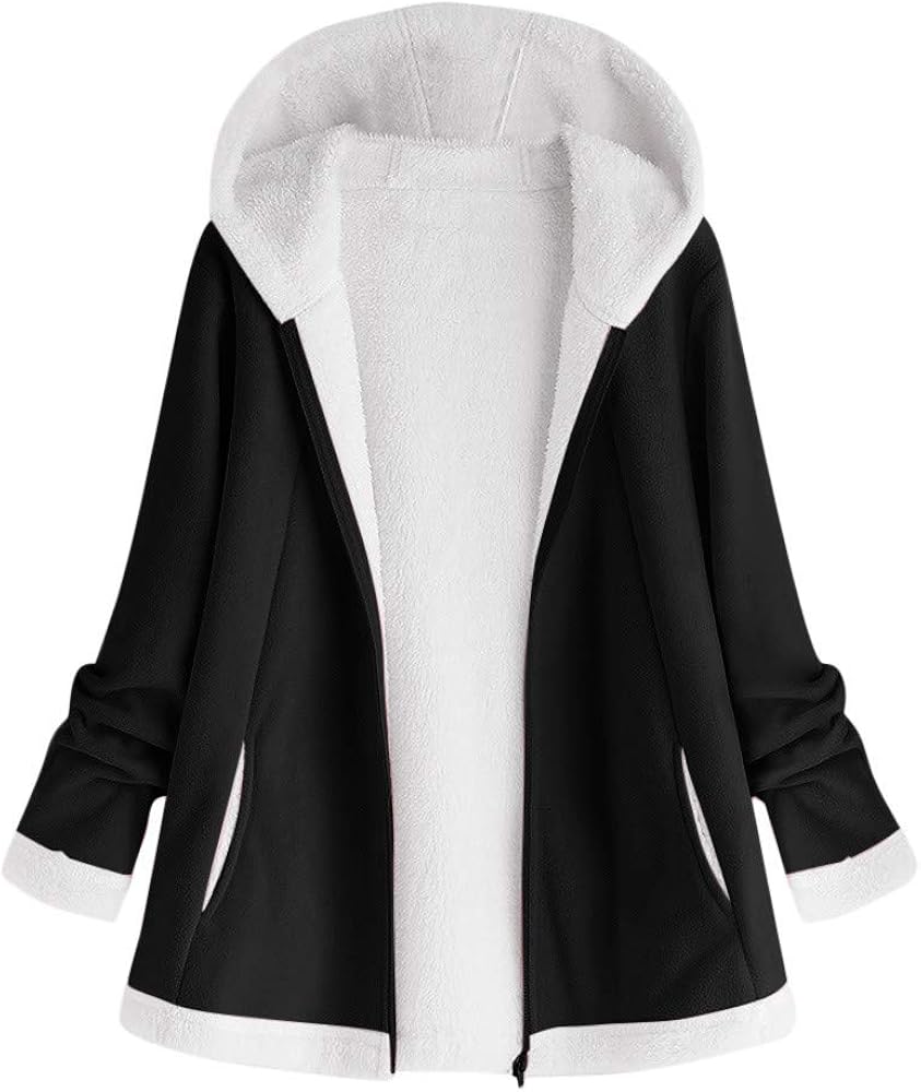sweatshirt coat plus size
