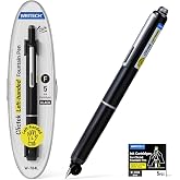 WRITECH Fountain Pen Left Handed: Retractable Fine Nib Black Ink Clictek | Includes 5 Ink Refillable Cartridges No leaking Smooth Writing for Calligraphy Sketching Journaling Note-taking Office Gift