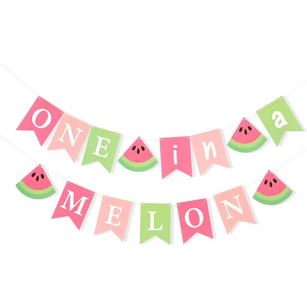 Big Dot Of Happiness 1st Birthday "One In A Melon" Photo Table Toppers - 15 Piece Set