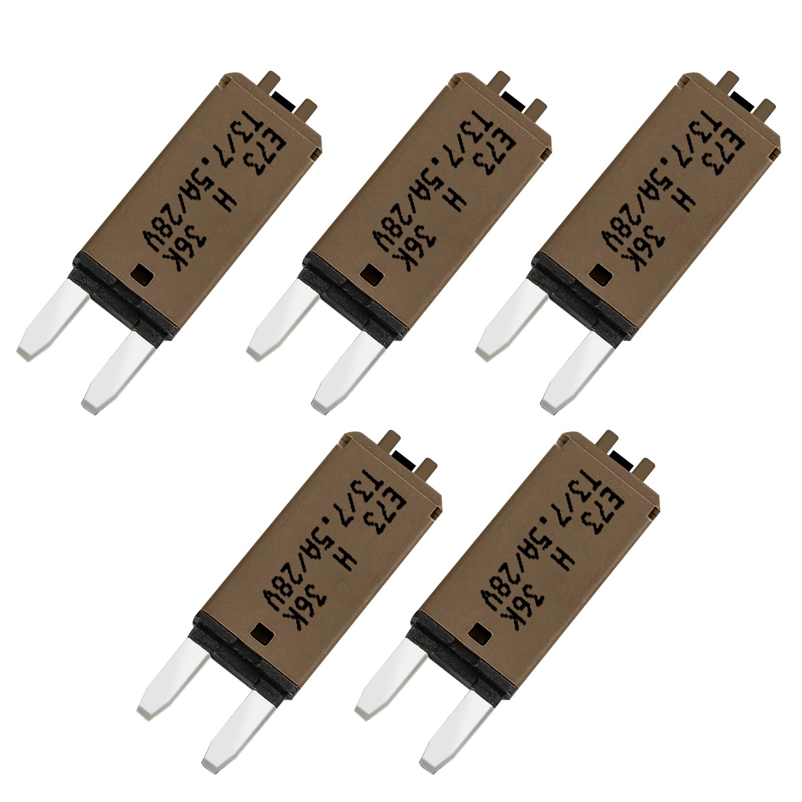 GLOSO Blade Circuit Breaker Mini RV Marine Boat Truck Yacht Manual Reset Audio Solar System Protection ATO ATC 7.5 Amp 5 PACK E73