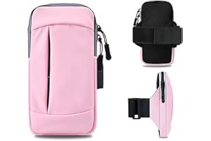 YYUNJINI Phone Holder for Running Armband Cell Phone Holder for iPhone 15 14 13 12 11 Pro Max Xs Xr X 8 7 6 Plus SE Mini Galaxy Ultra S24 Note 20 Arm Bands Fit Exercise Workout Bag Women Kids Pouch