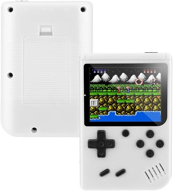 Amazon Co Jp ハンドヘルドゲームコンソールのサポートテレビの接続3インチビルトイン500クラシックゲーム White 服 ファッション小物