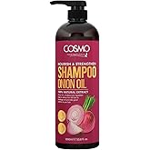 Cosmo Thick & Strong Oil Shampoo 1000ml, 33.8 fl.oz, For Men and Women, Shampoos, Paraben Free, Sulfate Free, Hair Care, Health and Beauty, For Daily Use (Onion Oil)