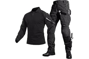 YKS JOOB Mens G3 Combat Uniform Tactical Combat Shirt and Pants Suit Hunting Paintball Airsoft Apparel Set