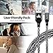 Aonlink Lightning Cable 3Pack 3FT 6FT 10FT Nylon Braided iphone Charger USB Charging Cord, Compatible with iPhone X/8 Plus/8/7/7 Plus/6s/6s Plus/6/6 Plus and more(Silver Black)