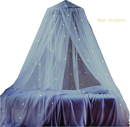 Ledyoung Moskitonetz Netze Moskitoschutz für Baby Kid Kinder Leuchtende Sterne Netze Bett Canopy Netting Outdoor Urlaub Reise