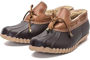 DKSUKO Snow Women's Waterpoof Loafer Shoes Slip On Flat Duck Shoe