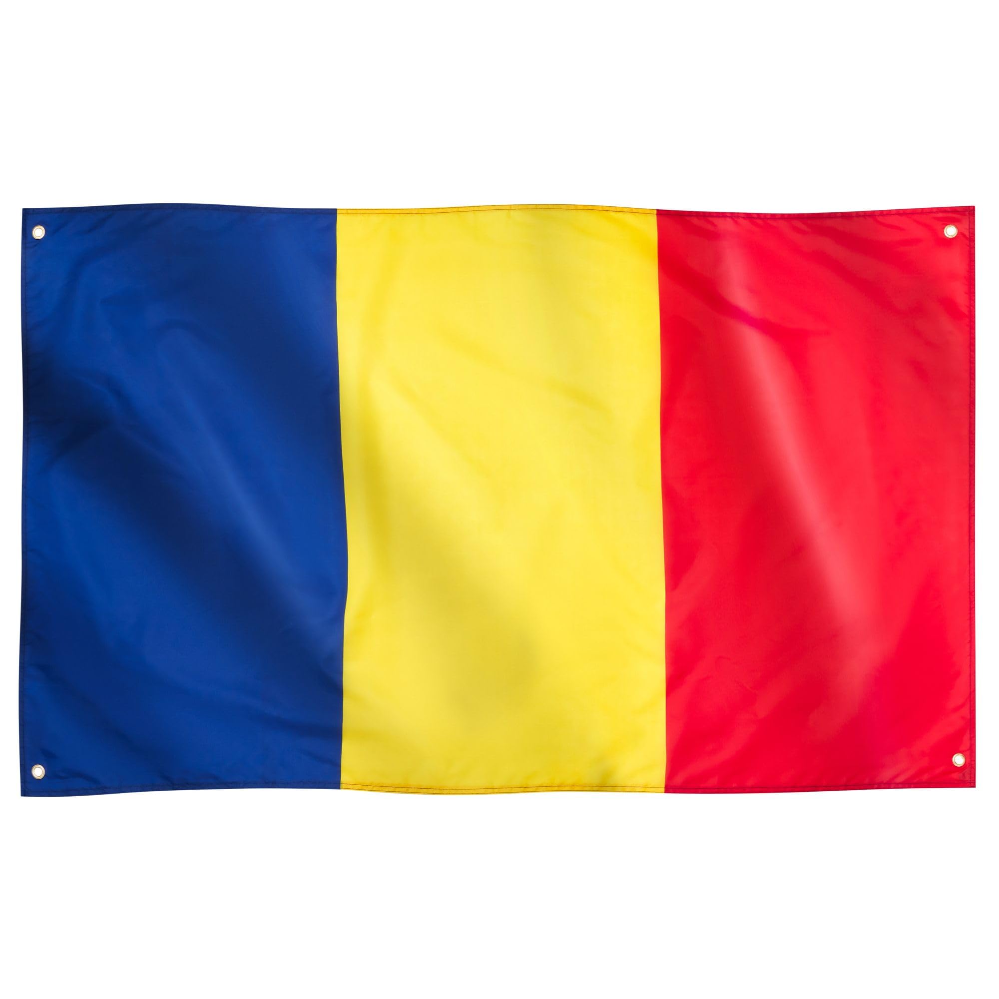 Runesol Romania Flag, 91x152cm, 3ft x 5ft, 4 Grommets, Eyelet In Every Corner, Unification Day, Synaxis of St John the Baptist, Romanian Flag, Steagul României, Premium Flags — image 1