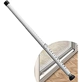 Sliding Door Security Bar,17.7-50.5inch Adjustable Locking Window Safety Bar with Rubber Tips,Diameter 1inch Window Security