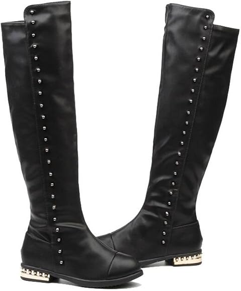 black knee high boots kids
