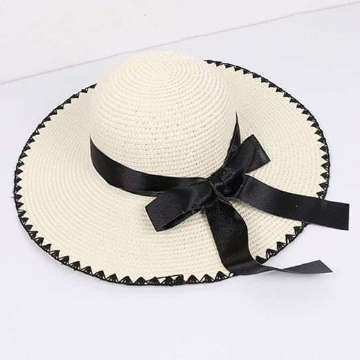 floppy hat with ribbon