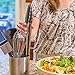 Qualitas Products Locking Kitchen Cooking Tongs 12 inch w Lock 1 mm Stainless Steel w High Temp Heat Resistant Silicone Tips. Perfect for Serving Foods, Salads, BBQ. Bonus Cloth Draw String Bag