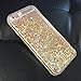 iPhone 6 Plus Case,Crazy Panda 3D Creative Glitter Design iPhone 6 Plus Quicksand Bling Adorable flowing Floating Moving Shine Glitter Case iPhone 6 Plus/6S Plus - Light gold diamonds